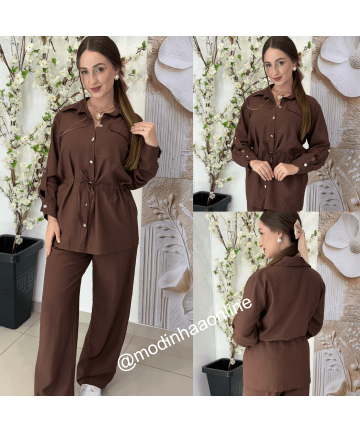 Conjunto Alice Marrom